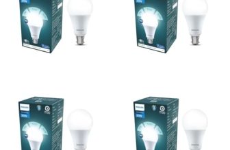 Philips 30W Dimmable LED Bulb | Cool White 6500K | B22 Base | Adjustable Brightness LED Light | Energy Efficient & Versatile Lighting | Pack of 4