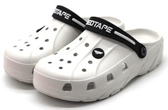 Red Tape Designer Comfortable Clogs, Sandals With Adjustable Back Strap For Men Off White – 9 Uk