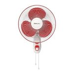 Bajaj Frore Neo 400 MM Wall Mount Fan | Wall Fan For Kitchen & Home | Smooth Oscillation | 100% Copper Motor | High Air Delivery | 3-Speed Control | Rust Free | 2-Yrs Warranty 【Red】