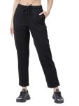 Tokyo Talkies Women Black Solid Regular Fit Track Pants