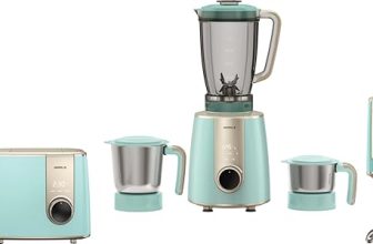 Havells Craft Kitchen Harmony Combo for Premium and Modern Kitchens | Mixer Grinder + Toaster + Hand Blender | Perfect Kitchen Companion and Gifting Range (Blue & Golden)