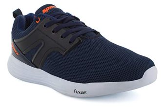 SPARX Mens Sm-500 Navy Blue Neon Orange Running Shoe – 9 UK (SM-500)