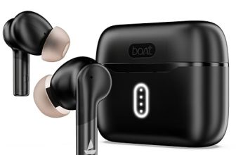 Boat Airdopes 141 Gen 2, 4 Mics ENx Tech, 48 Hrs Playback, Free Music Streaming, Fast Charge, Low Latency, IPX4, v5.4 Bluetooth Earbuds, TWS Ear Buds Wireless Earphones with mic (Active Black)