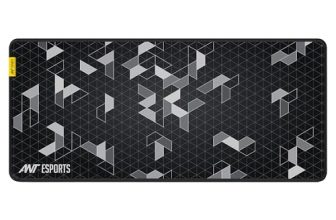 Ant Esports Pyramid Mouse Pad Gaming Mouse Pad Extended Mouse Mat (35.4*15.74*2mm) for Mouse Keyboard with Stitched Edges Waterproof Non-Slip Base Mousepads for Office Home Shop Gaming Extra Large