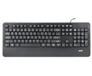acer OfficeKey Wired Keyboard with Palm Rest | Plug & Play USB 2.0 | Co-Pilot Shortcut Key | Rupee ₹ Symbol | 10M Keystroke Life | 104 Chiclet Keys | Windows & Mac Compatible – Black
