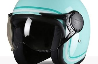 TVS MissFit Women’s Open Face Helmet | Lightweight Shell | Pastel Colors Designed Exclusively for Women | Extreme Comfort Fit for Girls | Clear Visor | DOT & ISI Certified (Aqua/S)