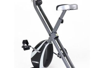 Kobo Folding Magnetic Exercise Bike with 3KG Flywheel, 120KG Max User Weight – Compact, Adjustable, Upright Modes – Home Workout Fitness Cycle