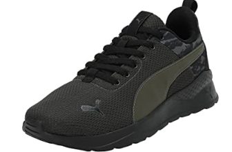 Puma Mens Anzarun Camo Black-Forest Night Sneaker – 9 UK (39184502)