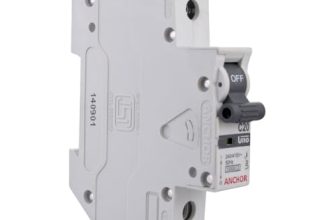 Anchor by Panasonic UNO 20 Amp Single Pole C Curve MCB | ISI Marked Single Pole 10A Miniature Circuit Breaker (98004)