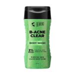 Beardo Body Acne Clear Body Wash for Men 200 ml | With Neem, Tea Tree and Salicylic Acid | Clean Clear Skin | For Body Acne and Skin Purification | B-acne