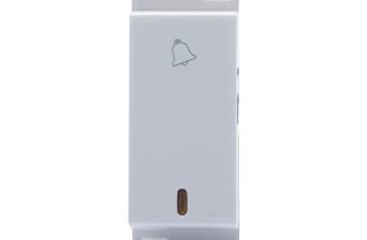 Wipro Northwest Venia 6A Bell Push With Indicator, White (pack of 10)