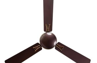 RR Signature Audie 1200MM 2 Star BEE Certified Energy Efficient 50-Watt High-Speed Ceiling Fan For Home and Office (Charcol Black)