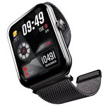 Boat Xtend Plus Smart Watch w/ 1.78″ (4.5 cm) AMOLED Display, Coins, Advanced BT Calling, 100+ Sports Mode, Always On Display, HR & SP02 Monitoring & Stress Monitoring(Metallic Black)