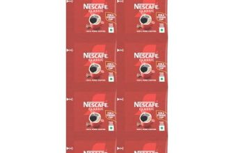 NESCAFE Classic Instant Coffee Powder | Great start to your morning | 100% Pure Coffee | 66 g (30 units x 2.2 g each) Pack, Packet