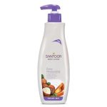 Santoor Perfumed Body Lotion For Extra Moisturising| With Sandalwood Extracts, Shea Butter & Glycerin| For Anti-aging & Even Skin Tone| Non-Greasy Lotion For Dry Skin| 400ml