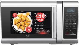 IFB 28 L Air Fry, Homemade Paneer in just 9 mins, Paneer/Ghee Mode, 300 Auto Cook Menus , Auto Defrost, Steam Clean, 10 Power Levels, Multi-Stage Cooking Convection Microwave Oven(28SC5, Silver)