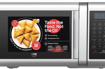 IFB 28 L Air Fry, Homemade Paneer in just 9 mins, Paneer/Ghee Mode, 300 Auto Cook Menus , Auto Defrost, Steam Clean, 10 Power Levels, Multi-Stage Cooking Convection Microwave Oven(28SC5, Silver)