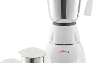 Lifelong Power Pro 500 W Mixer Grinder(Power Pro – LLMG20 | 3 Jars | Blue)