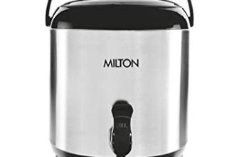 Milton Stellar 5 Thermosteel Water Jug, 4.6 litres, Silver | PU Insulated | Hot & Cold | Sturdy Base | Hygienic | Odour Free