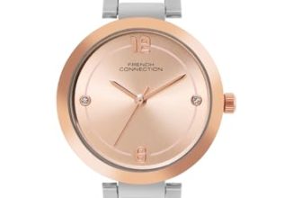 French Connection Rose Gold Sunray Dial Analogue Watch for Women – FCN01C