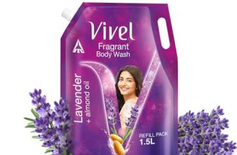 Vivel Fragrant Body Wash, Lavender & Almond Oil Shower Gel, 1300ml Supersaver XL Refill Pouch, Moisturizing Bodywash, Soft & Smooth Skin, Effective Cleansing, For Women & Men