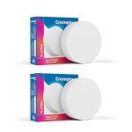 Crompton Platina Star Stylus Surface Panel 6W LED Round (Pack of 2, Natural White)