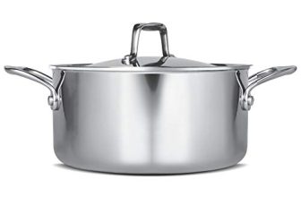 MILTON Pro cook Triply Stainless-Steel Casserole Handi/Stock Pot/Biryani Pot with Lid 20 cm, 3 Litre, Cook-N-Serve Bowl, Gas and Induction Friendly, 3 Years Warranty