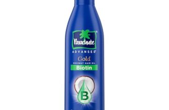 Parachute Advansed Gold Biotin & Coconut Hair Oil | Deep Nourishment for Fuller Hair| No Paraben or Silicone | 300ml