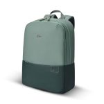 Gear Uber Leatherite Medium Faux Leather Water Resistant 2 Compartment Laptop Backpack/Casual Backpack/Daypack/Travel Backpack/College Bag For Men/Women (Green), 12 Litres