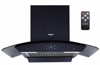 Whirlpool Smart Heat Sensor 90cm Kitchen Chimney with Filterless Autoclean Technology | BLDC Motor | With Remote Control (SMARTSENSE ZEN CGFL 904 HAC BLDC BK HOOD)