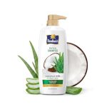 Parachute Advansed Protein Shampoo | with Coconut Milk and Aloe Vera | For up to 100% Damage Repair & up to 3X Softer Hair | Protein Lock Technology | Paraben-Free | For Men & Women | 1.2L