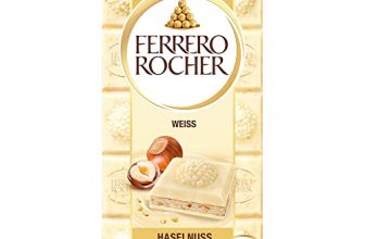 Ferrero Rocher Chocolate Rocher White Chocolate With Hazelnut Bar,90 Gram
