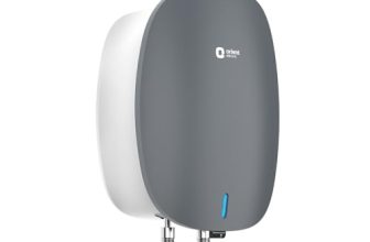 Orient Electric Instaflo Neo | 5.9L Instant Water Heater | Stainless Steel Tank | Shockproof, 6.5 Bar | Red Dot Design Winner |Suitable for low & mid rise buildings| 6 years tank warranty| Slate Grey