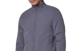 Qube By Fort Collins Men’s Regular Fit Lightweight Winter Jacket – Textured Fabric, Warm & Stylish Outerwear
