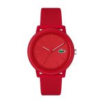 Lacoste Lacoste.12.12 Qtz Basic Red Round Dial Men’s Watch|Red Silicone Material|Multi Color Band – 2011173