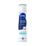 NIVEA Derma Control Defend Deodorant Spray | 0% Alcohol Deodorant | With Pure Hyaluron & Pro Vitamin B5 | Long Lasting with 72h Active Protection | For Underarm Care| Deodorant Spray for Women 150 ml
