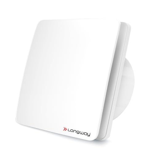 LONGWAY FreshX 6 Inch 150 mm Energy Efficient Exhaust Fan | High Speed Powerful Motor | Noiseless Operation | Rust Proof | Suitable for Bathroom, Kitchen, Office (White)