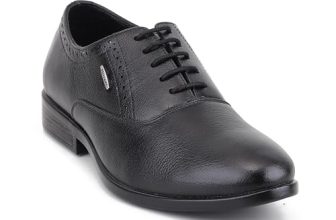 Red Chief Low Ankle Formal Oxford Shoes for Men | Black UK08