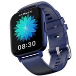 HAMMER Pulse 3.0 1.69″ Calling Smart Watch with SpO2, Blood Oxygen Monitoring, Continuous Heart Rate, Full Touch & Multiple Watch Faces (Blue)