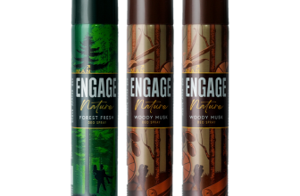 Engage Nature Deo: 2 Woody Musk & 1 Forest Fresh (150ml X 3) Deodorant Spray  –  For Men(450 ml, Pack of 3)
