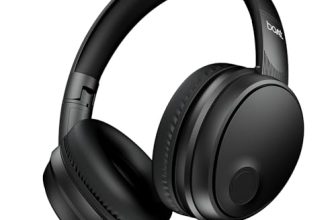 boAt Rockerz Trendz, 40mm Drivers, 50hrs Battery, 60ms Low Latency, ENx Tech, BT v5.4, Foldable Cups, Voice Assistant, Bluetooth Headphones, Wireless Headphone with Mic (Black Sabre)