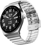 Fire-Boltt Legacy Nova 1.43 inch Ultra Slim AMOLED Wireless Charging Rotating Crown BT Call Smartwatch(Titan Silver Strap, Free Size)