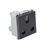 Wipro Northwest Nowa 6/16A 3 Pin – Power Socket, Matt Black (pack of 10)