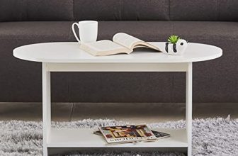 Home Centre | Helios Reynan Coffee Table | Center Table for Living Room | Engineered Wood | White | 1 Year Warranty