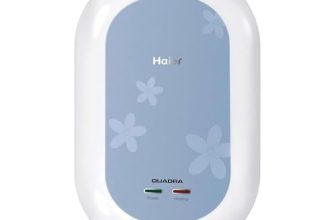 Haier EI3V-C1 Instant Water Heater 3 Litre Geyser 3 KW Water Geyser for Home No Weld Glasslined Tank| Indicating Light| Advanced Multi-Layered Safety|High Rise Compatible