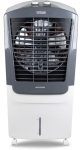 Hindware Smart Appliances Vectra Plus 70L | Desert Air Cooler with Woodwool Pads, Inverter Compatible, Castor wheels and motorized air flow control & High Air Delivery (White & Grey)