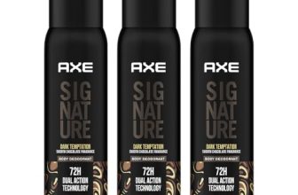Axe Signature Dark Temptation Long Lasting Deodorant No Gas Body Perfume For Men 200ml, Pack of 3