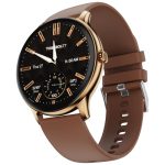 Fire-Boltt Phoenix Pro Round Smart Watch 1.39″ HD Display with Bluetooth Calling, AI Voice Assistant, SpO2 & Heart Rate Monitor, 120+ Sports Modes, Smartwatch for Men & Women – Mocha Mousee