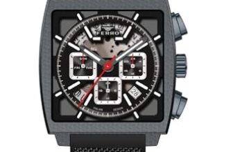Ferro Designed in Italy Acqua Analog Black Square Dial Men’s Watch – FM11553D-G
