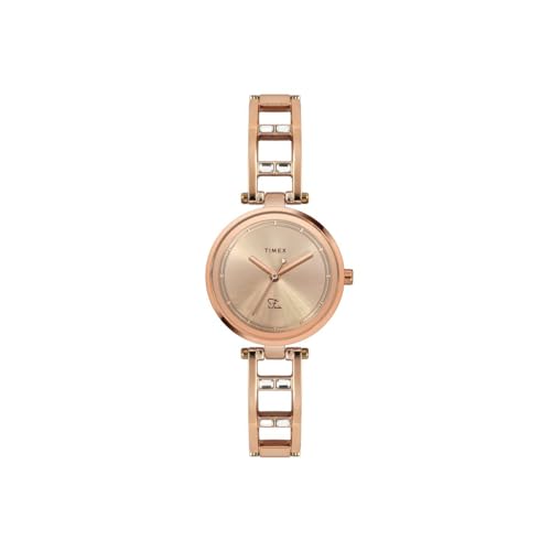 TIMEX Fria Analog Gold Dial Women’s Watch-TWEL15300